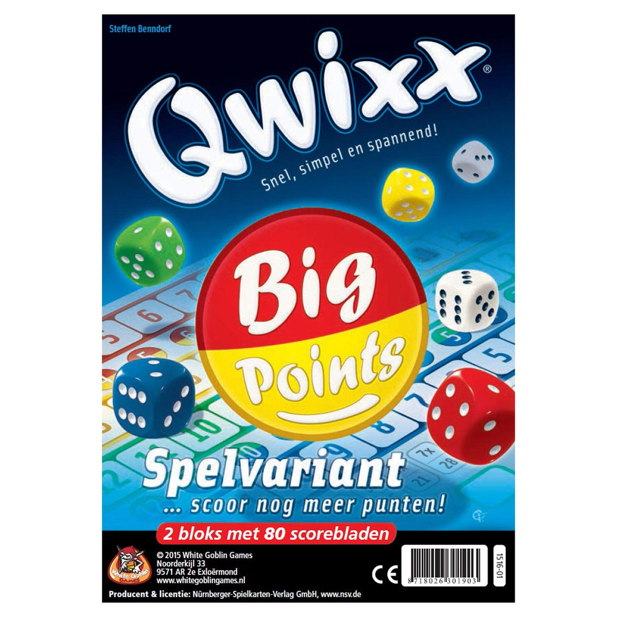 Punkty ekspansji White Goblin Games Qwixx