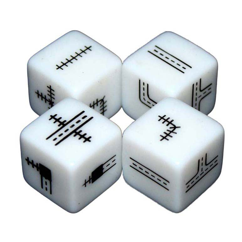 Encre de chemin de fer de jeux de gobelin blanc - jeu de dés version bleu profond
