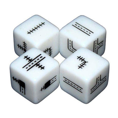 Encre de chemin de fer de jeux de gobelin blanc - jeu de dés version bleu profond