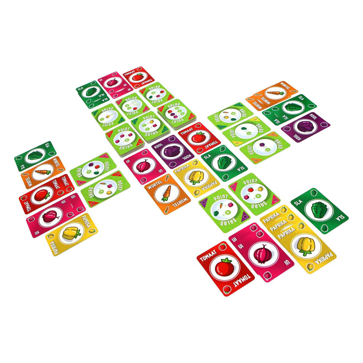 Salade de points de jeux de gobelin blanc - jeu de cartes