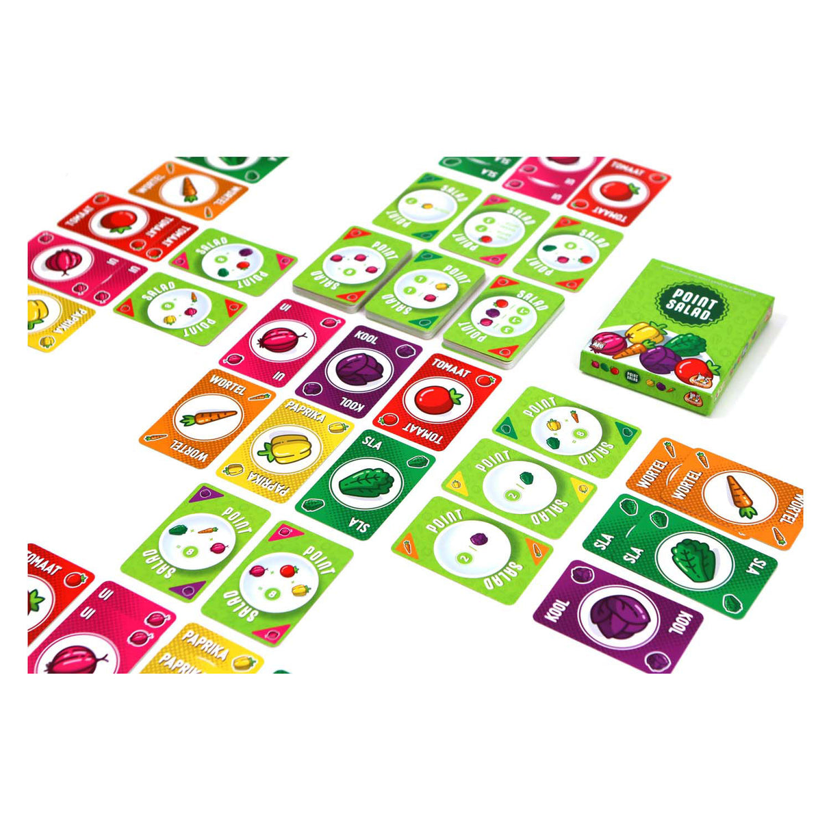 Salade de points de jeux de gobelin blanc - jeu de cartes