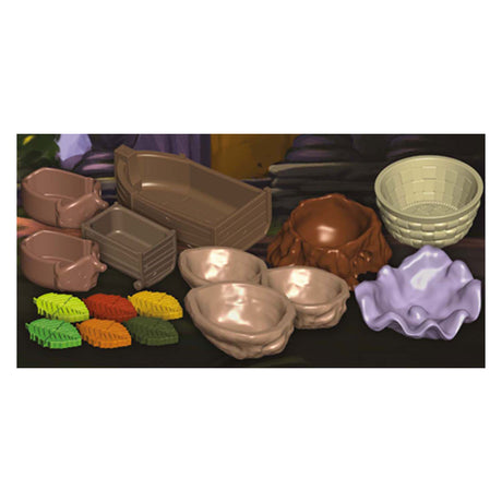 Conteneurs de ressources de luxe Everdell de jeux de gobelins blancs