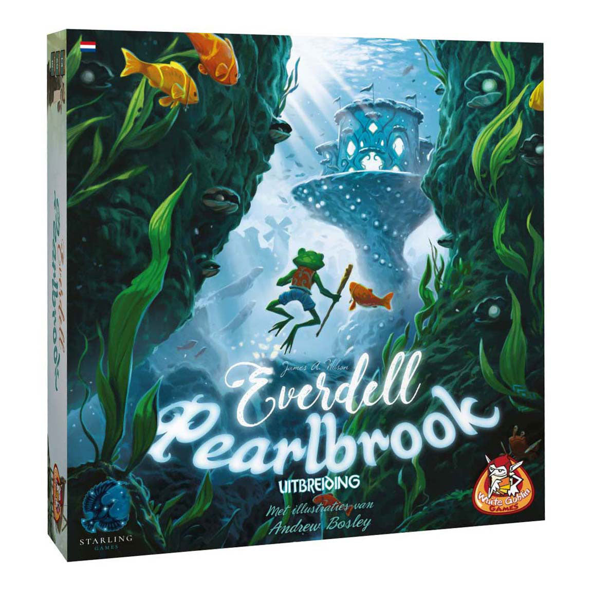 White goblin games everdell : jeu de société Pearlbrook (néerlandais, extension, 1 à 4 joueurs, 60 minutes, à partir de 10 ans)