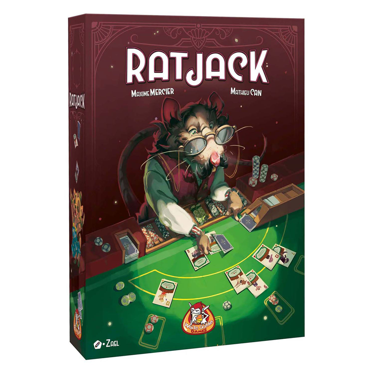 Jeux de gobelin blanc ratjack - jeu de cartes