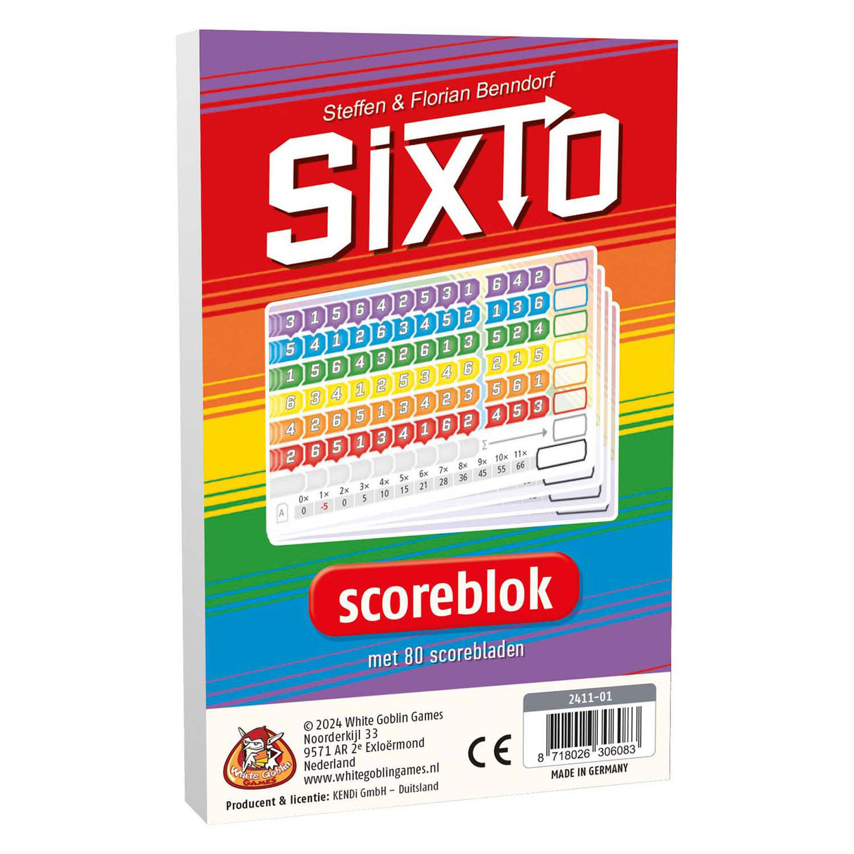Jeux de gobelins blancs blocs sixto - bloc de score