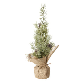 Boltze home sapin de Noël artificiel en sac de jute pin ø12xh30cm