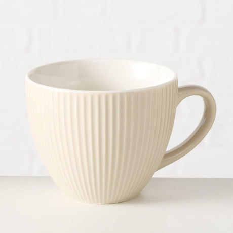 Boltze maison tasse beige 420ml ø10,7cm