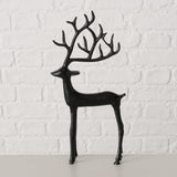 Boltze home figurine cerf noir 18x3x38cm