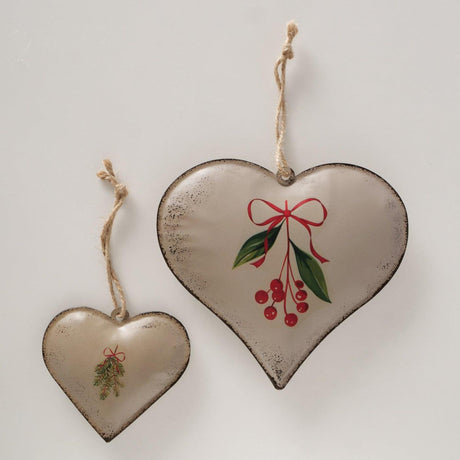Boltze pendentif home déco coeur set a 2