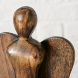 Boltze maison figure ange bois 16x35cm