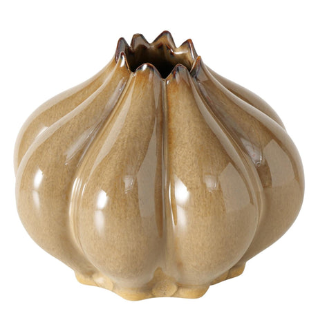 Boltze home vase aurelia marron ø15,5xh12,3cm