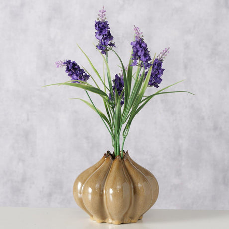 Boltze home vase aurelia marron ø15,5xh12,3cm