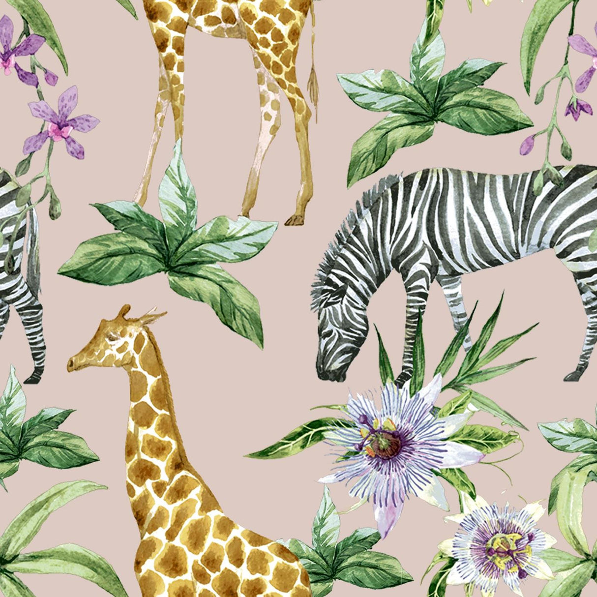 Serviettes Duni zèbres girafes 33x33cm