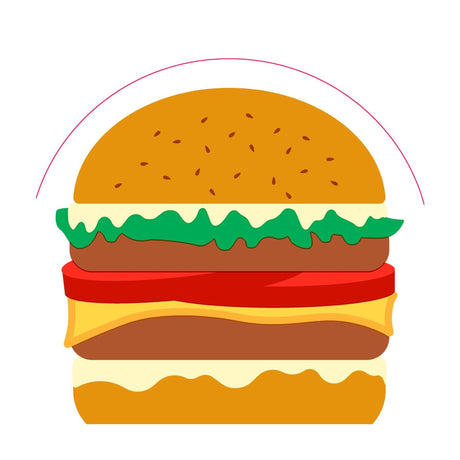 Duni silhouettes serviettes burger airlaid 33cm