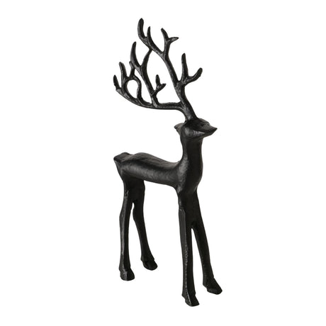 Boltze home figurine cerf noir 9x3x20cm