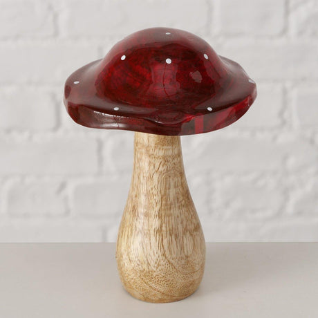 Boltze maison champignon bois 10x14,5cm