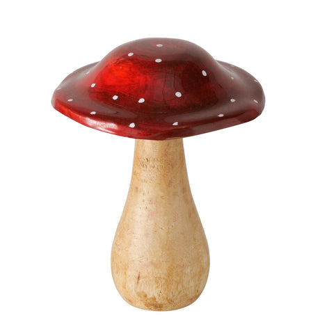 Boltze maison champignon bois 13x15cm