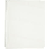 Feuilles de transfert Creativ company, feuille 21,5x28 cm, pour textiles foncés et clairs, blanc, 12 feuilles 1 boîte