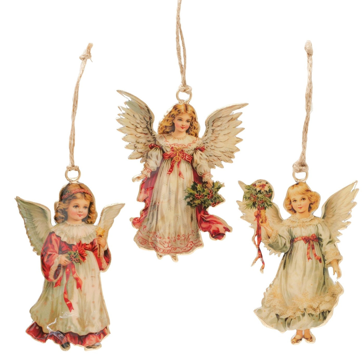 Boltze home Pendentif de Noël ange 8x11cm