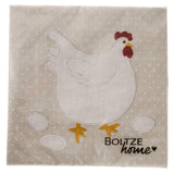 Boltze home serviettes poulet 16,5x3cm