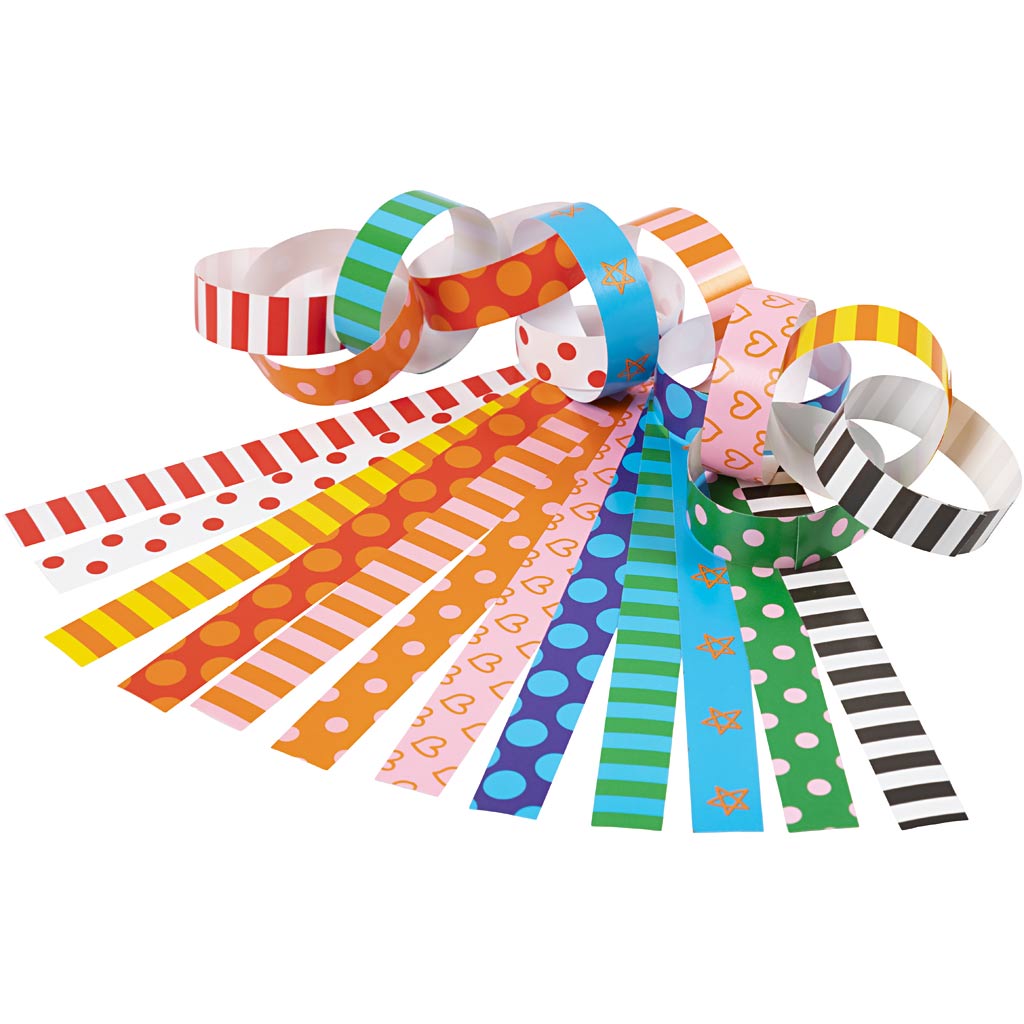 Bandes de papier - imprimées, 2400ST.