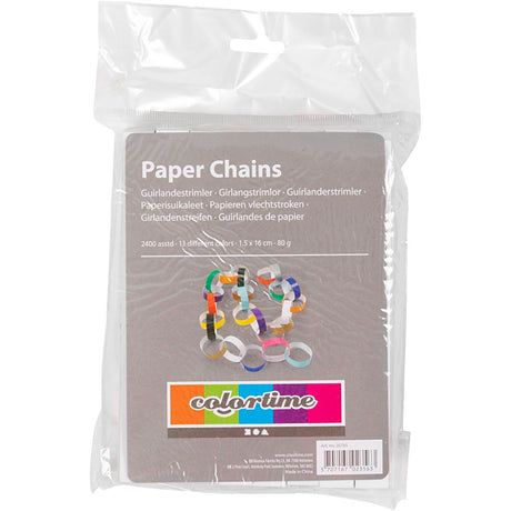 Bandes de papier - Diverses couleurs, 2400ST.