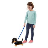 Goliath animagic waggles peluche chien - noir - peluche interactive - marcher et communiquer avec waggles