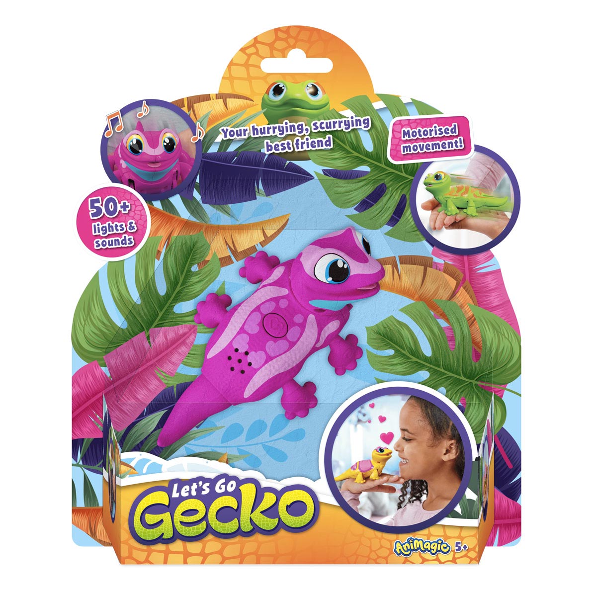 Goliat Games Animagic Robot Gekko Pink