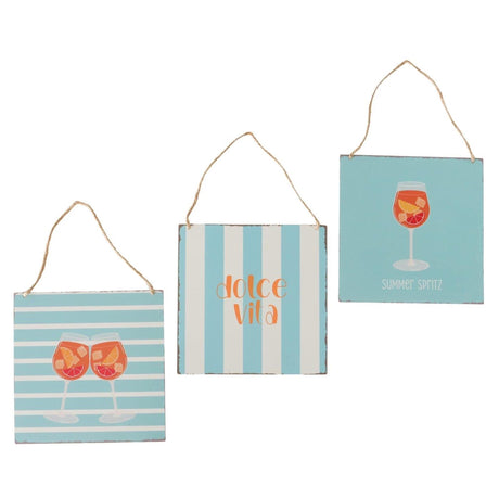 Boltze home assiette murale été spritz 20cm
