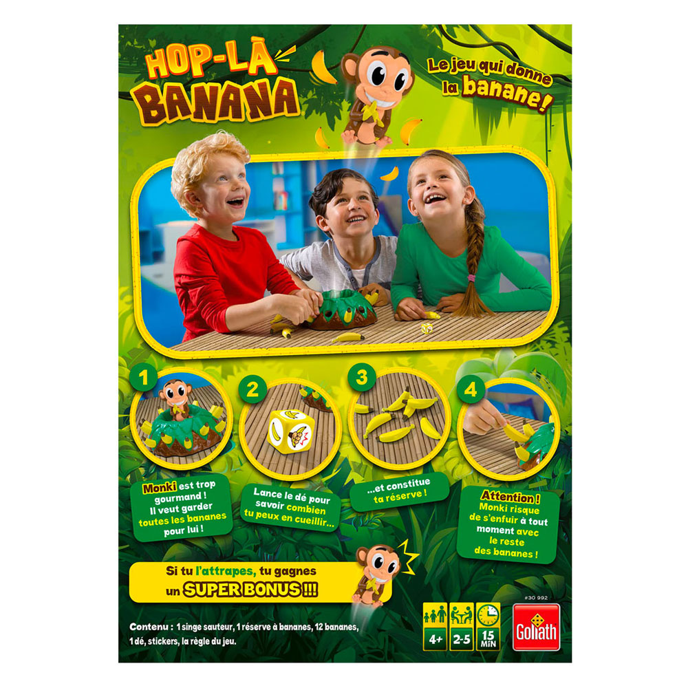 Goliath games jeu goliath hop-la banane junior - français