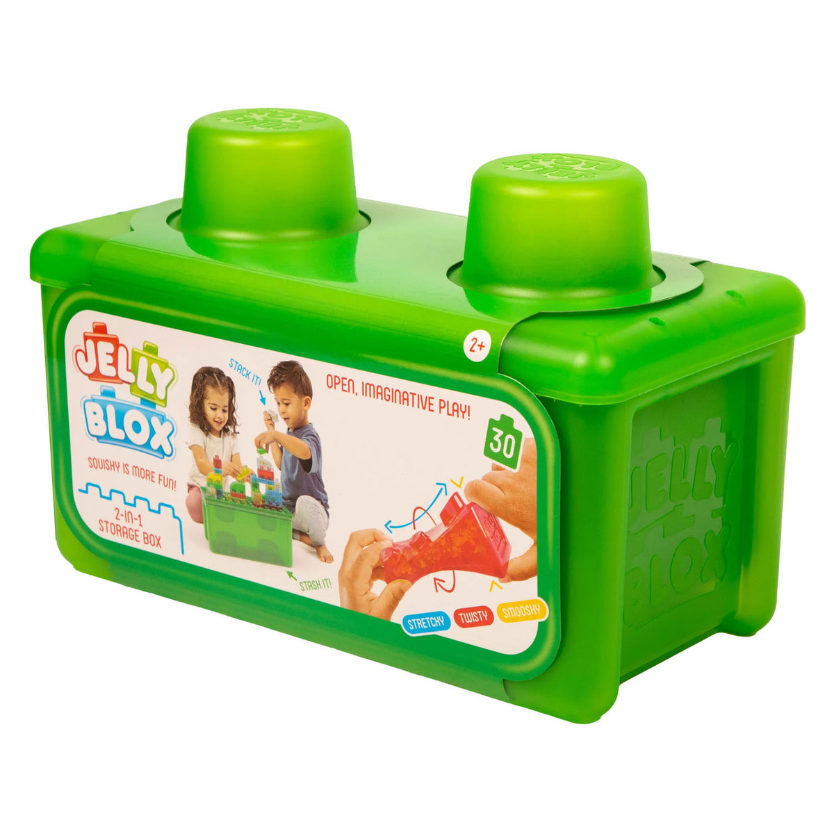 Boîte de rangement Goliath Jelly Blox - jouets de construction - blocs de construction souples - jeu sans douleur - à partir de 2 ans - sans BPA