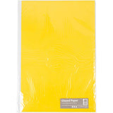 Papier brillant Creativ company, feuille 32x48 cm, 80 gr, jaune, 25 feuilles 1 boîte