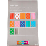 Papier brillant Creativ company, motif, feuille 32x48 cm, 80 gr, différentes couleurs, 100 feuilles div 1 boîte