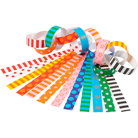 Bandes de guirlande Creativ company, imprimées, l: 16 cm, l: 15 mm, 400 pièces 1 boîte