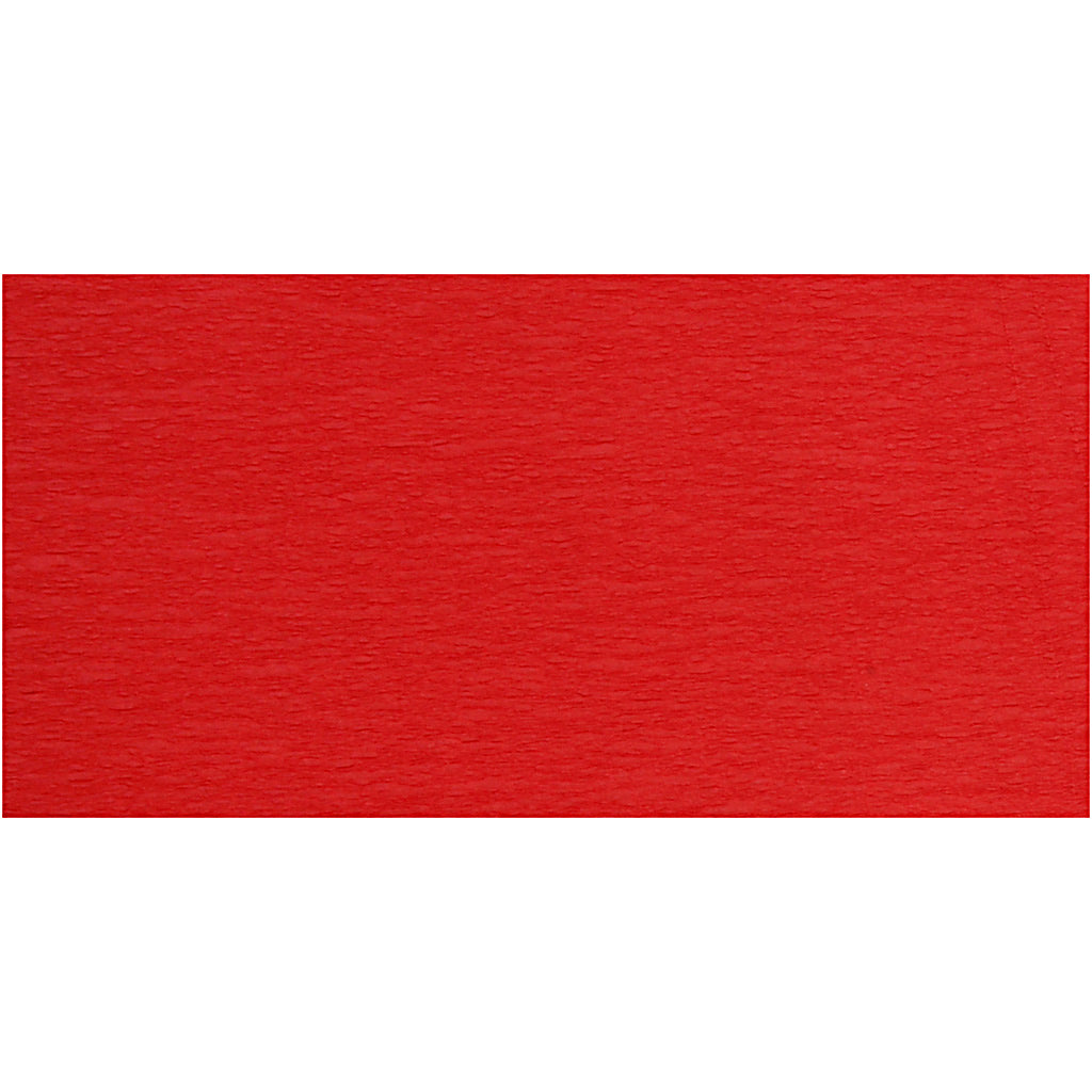 Papier crépon Creativ company, feuille 50x250 cm, rouge, 10 plis 1 boîte