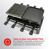 Bourgini gourmette raclette sur pierre 8p
