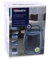 Autres marques termozeta radiateur soufflant oscillant en céramique 1500w argent noir