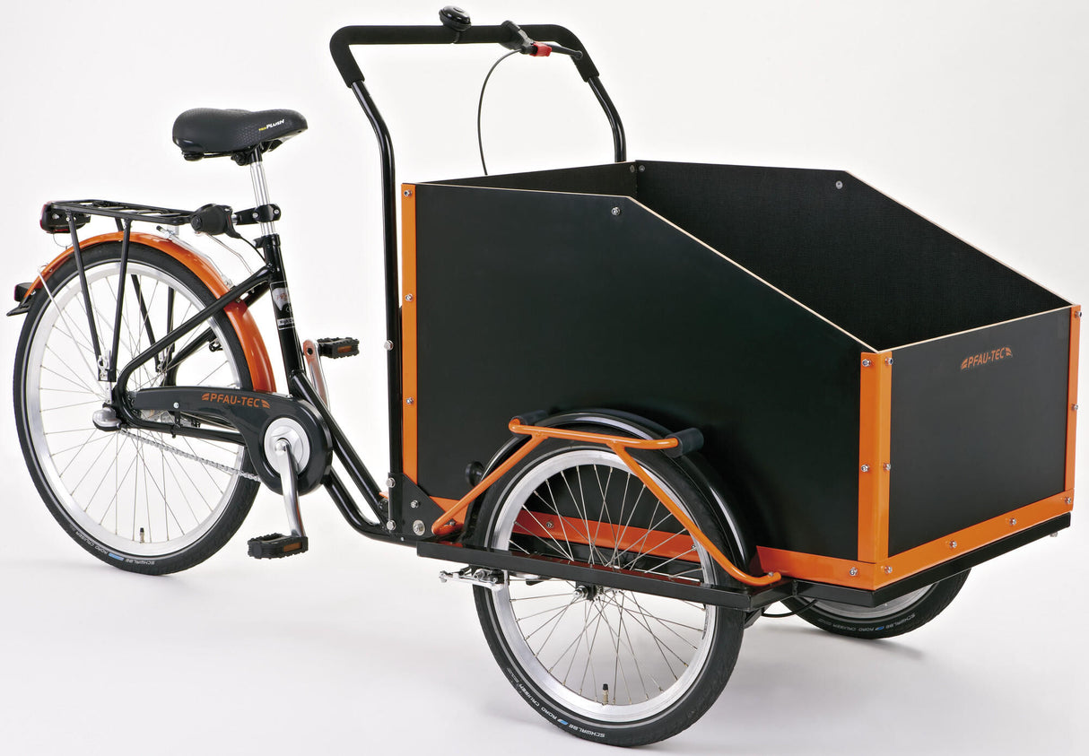 Pfautec vélo de transport jumbo (#1) vélo cargo pfau-tec jumbo 20 26 3sp noir