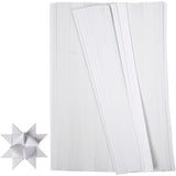 Bandes de tressage Creativ company, l: 45 cm, l: 10 mm, d 4,5 cm, blanc, 500 bandes 1 boîte