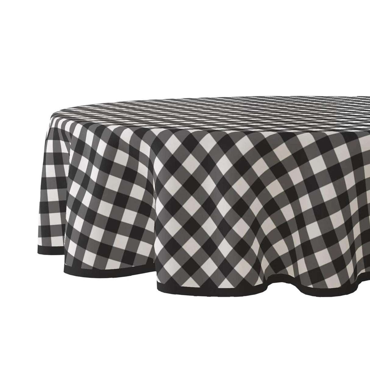 Nappe Wicotex ronde diamant noir - 160cm