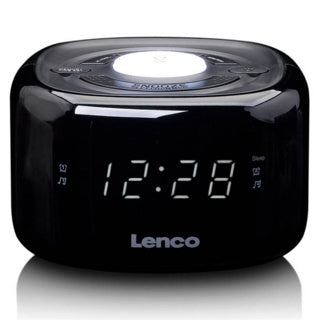 Radio-réveil Lenco FM avec lampe de nuit