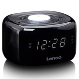 Radio-réveil Lenco FM avec lampe de nuit