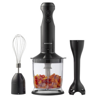 Inventum mixeur plongeant noir 350 watts mx350b avec fouet et hachoir