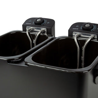 Inventum friteuse double 2x2,5 litres noir 1800 watts