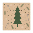 Serviettes Duni Noël naturel 33x33cm