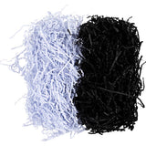Papier froissé Creativ company, l: 25-30 cm, l: 3 mm, noir, blanc, 2x50 g 1 boîte