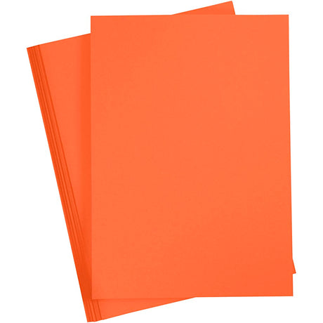 Creativ Company colored Cardboard Mandarin Orange A4, 20 feuilles