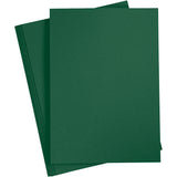 Carton coloré Creativ company, a4, feuille 210x297 mm, 180 gr, vert foncé, 20 feuilles 1 boîte
