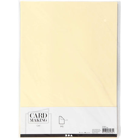 Carton d'entreprise Creativ, a4, feuille 210x297 mm, 210 g, jaune pastel, 10 feuilles 1 boîte