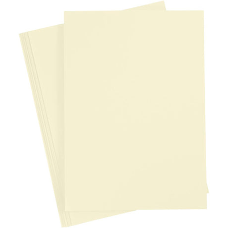 Carton d'entreprise Creativ, a4, feuille 210x297 mm, 210 g, jaune pastel, 10 feuilles 1 boîte